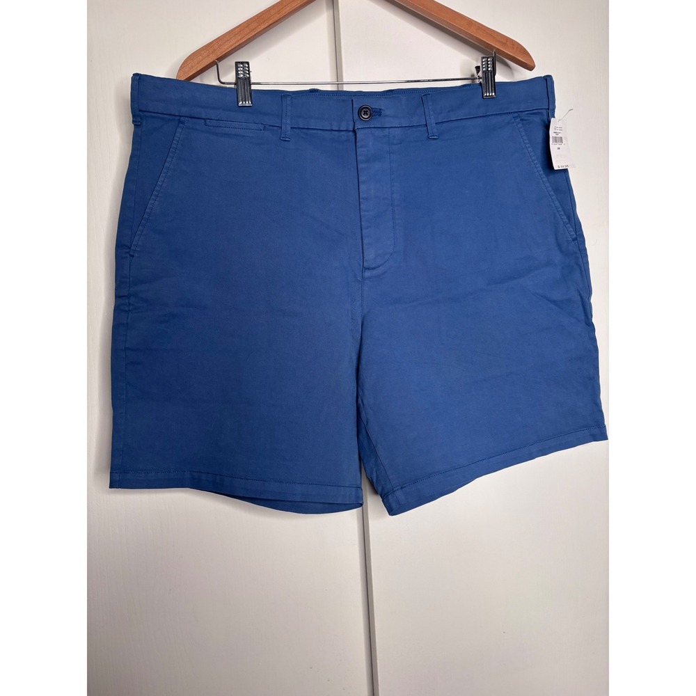 Gap Mens 8 Inch Short Blue Chino GapFlex Comfort Stretch 698993-04-1 Size 38 NWT